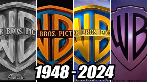 Evolution of Warner Bros logo | 1948-2024 - YouTube