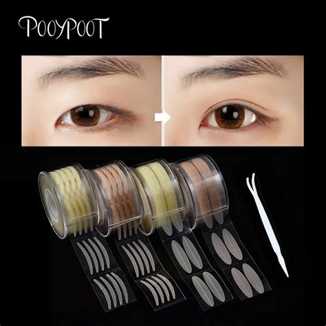 Pooypoot 600Pcs Eyelid Tape Sticker Invisible Double Eyelid Paste Natural Instant Eye Lift Eyes ...