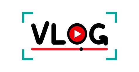 Vlog logo, flat style Vector illustration of vlog 25065369 Vector Art ...