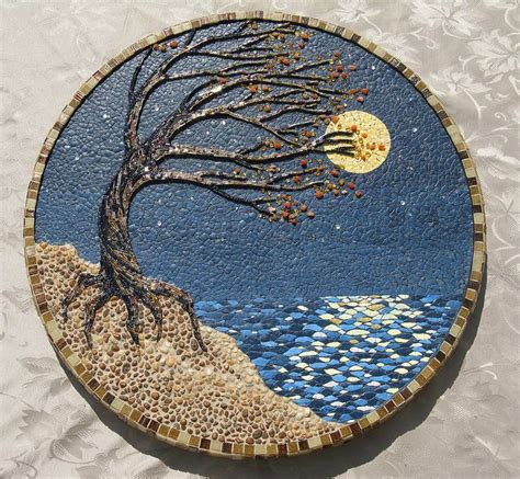 Windy Night | Mosaics 4 | Egg shell art, Eggshell mosaic, Mosaic crafts