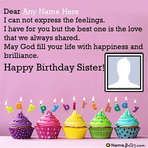 Customize Birthday Wishes For Elder Sister | Happy birthday wishes sister, Birthday wishes for ...