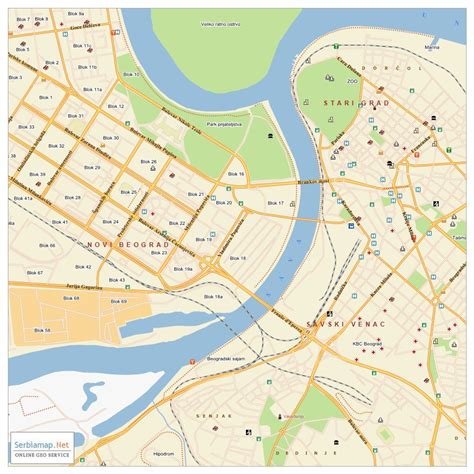 Mapa Novog Beograda – superjoden