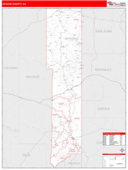 Apache County, AZ Map Book (Red Line Style)