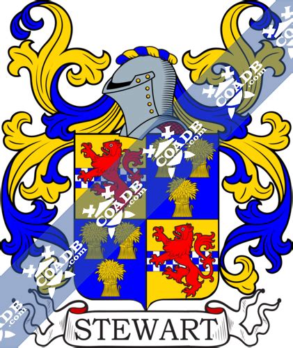 Stewart Family Crest, Coat of Arms and Name History