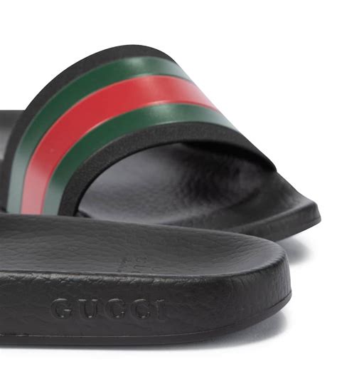 Gucci Kids - Web rubber slides | Mytheresa