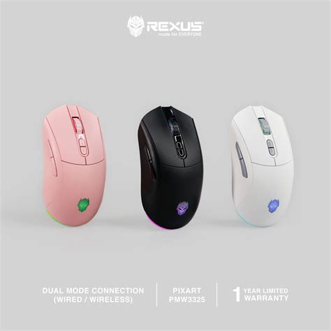 Rexus Mouse Wireless Gaming Arka 107 Dual Connection | Shopee Indonesia