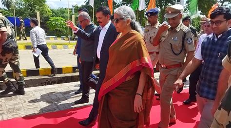 Nirmala Sitharaman visits Srimantapur integrated check post and Sonamura land port station in ...