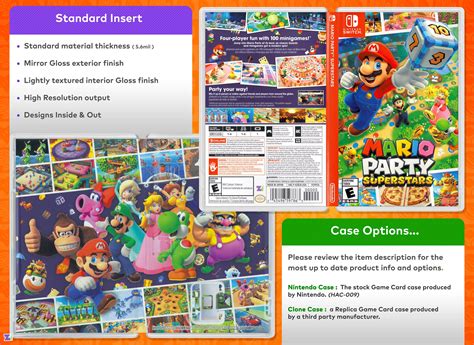 Mario Party Superstars Cover Art: Replacement Insert & Case - Etsy Canada