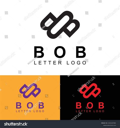 B O Logo Design Template Unique Stock Vector (Royalty Free) 2163147481 ...