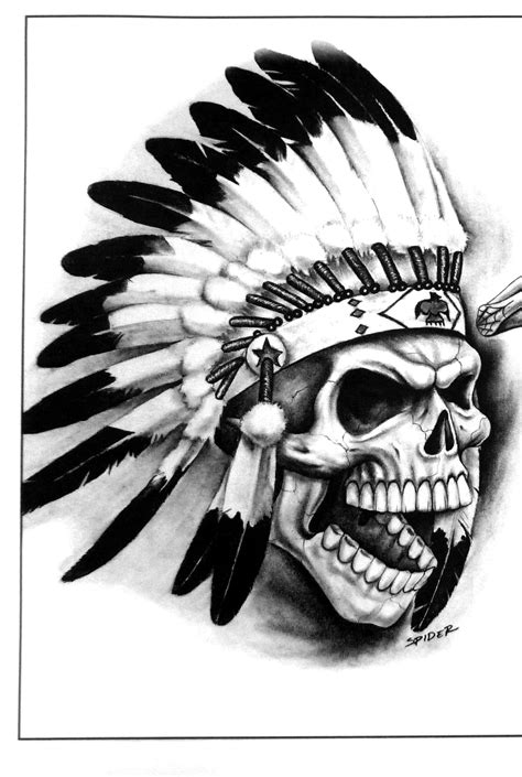 Indian Skull Tattoo