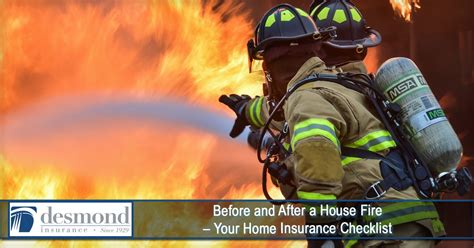 Before and After a House Fire – Your Home Insurance Checklist - Desmond Insurance