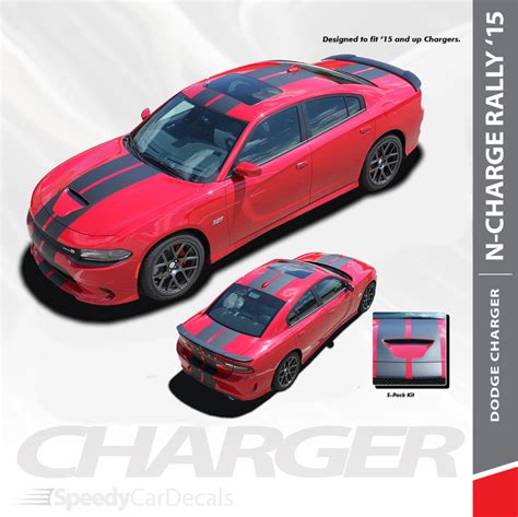 C STRIPE | 2015-2022 2023 Dodge Charger RT Decals Hood & Side Premium Auto Striping ...