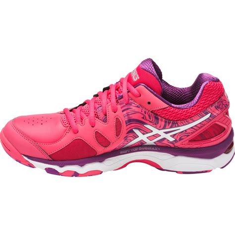 Asics Womens GEL-Netburner 7 Indoor Shoes - Red - Tennisnuts.com