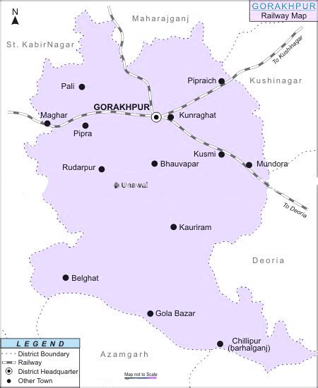 Rail-Map-india: Gorakhpur-railway-map