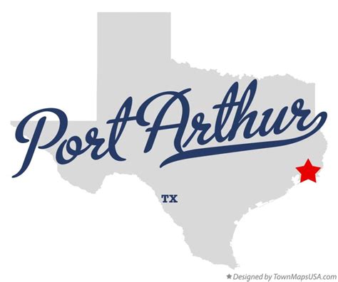 Map of Port Arthur, TX, Texas