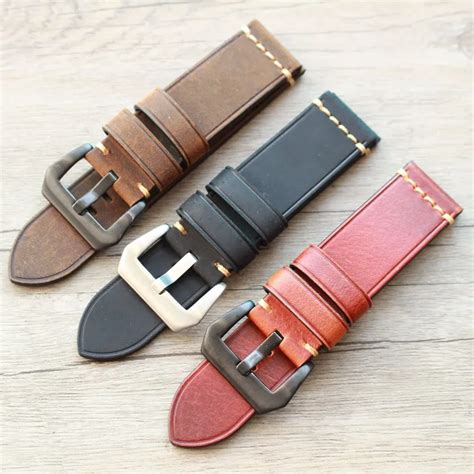 1PCS 20MM 22MM 24MM 26MM genuine leather Cow leather Watch band watch strap man watch straps For ...