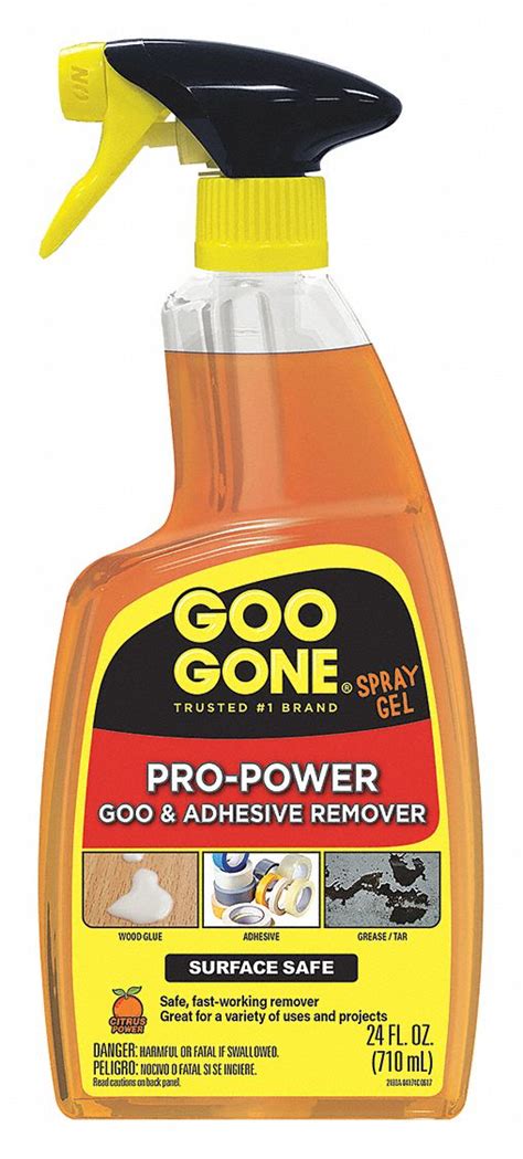 GOO GONE Adhesive Remover, 24 oz, Trigger Spray Bottle, Ready to Use - 449W41|2180A - Grainger