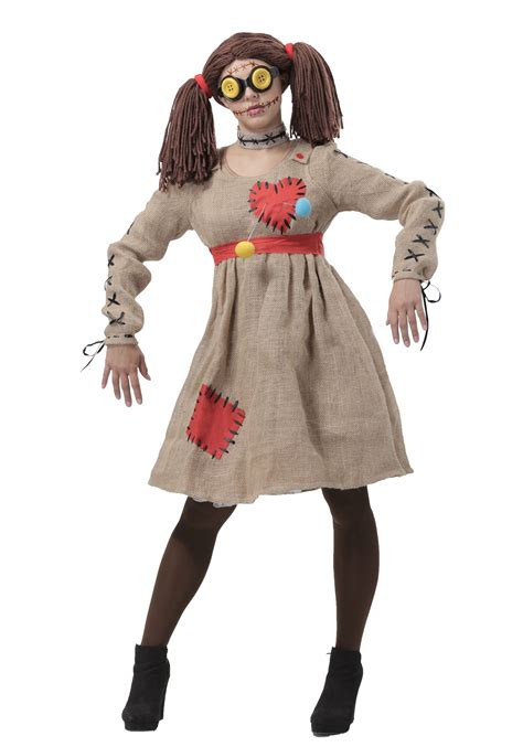 Burlap Voodoo Doll Costume for Women