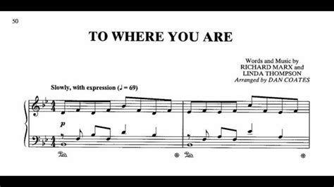 Advanced Piano: To Where You Are (arr. by Dan Coates) Chords - Chordify