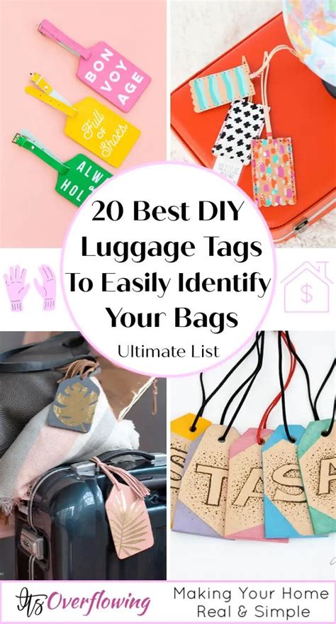 How to Make a Luggage Tag (20 Easy DIY Luggage Tags) | Luggage tags diy, Diy luggage, Diy ...