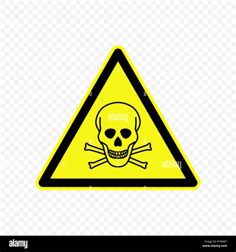 toxic Warning sign. Hazard symbols. . Template for your design Stock ...