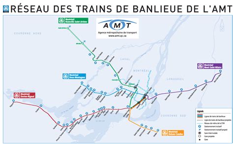 Montreal Commuter Rail Map (train) | Montreal, Map, Train