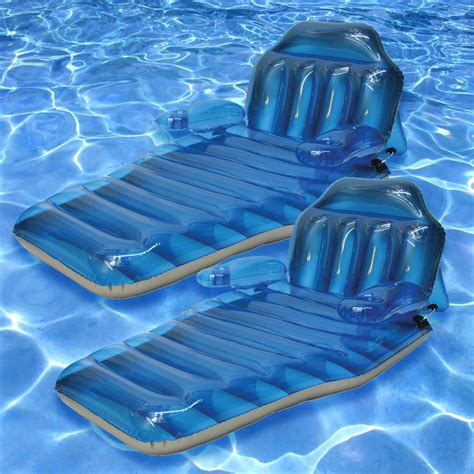 Poolmaster Adjustable Chaise Floating Lounge | Inflatable Lounges ...