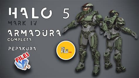 Halo 5 Mk IV Armadura Pepakura | The File Pro - YouTube