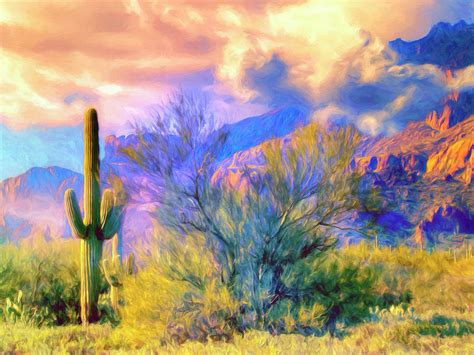 Sonoran Desert Painting at PaintingValley.com | Explore collection of ...