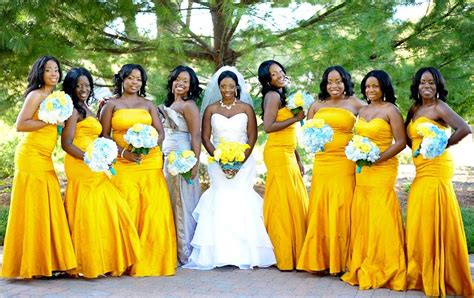 Yellow Bridesmaid Dresses | DressedUpGirl.com