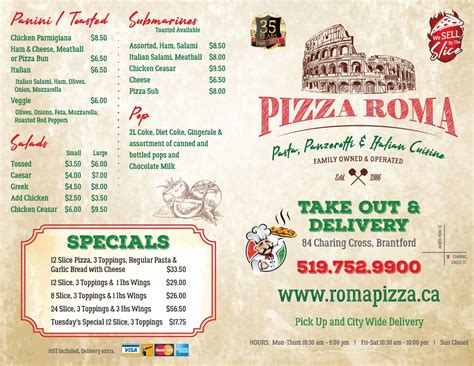 Menu – Roma Pizza