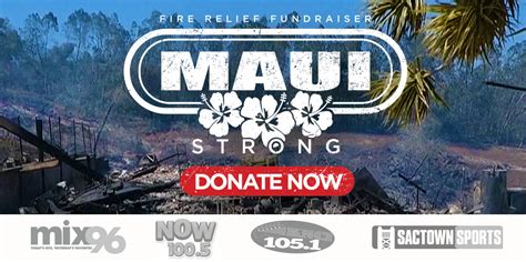 Sactown Sports Maui Strong Fire Relief Fund