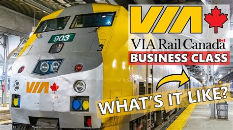 VIA RAIL CANADA Business Class - What's It Like? - YouTube