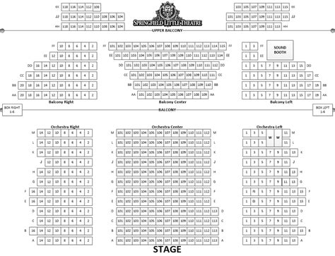 Seating Chart - Springfield Little Theatre