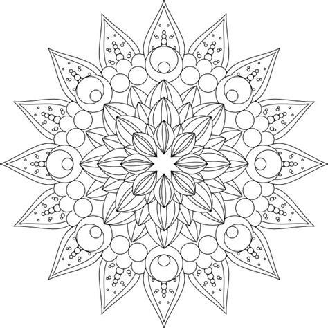 Mandala Art Coloring Pages Easy