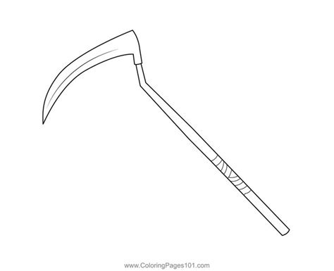 Reaper Pickaxe Fortnite Coloring Page em 2024 | Pano