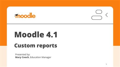 Moodle LMS 4.1 Custom reports - YouTube