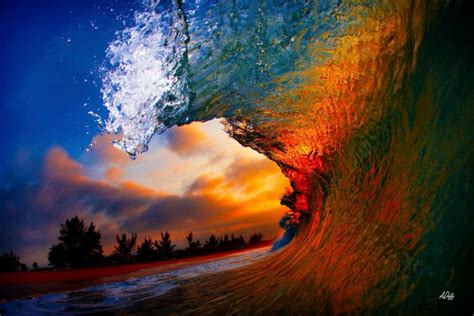 Wow beautiful colors Hawaiian sunset | Waves photos, Coastal landscape, Sunset wallpaper