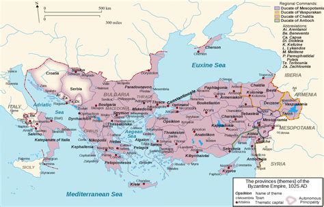 The Byzantine Empire (1025AD) - Vivid Maps