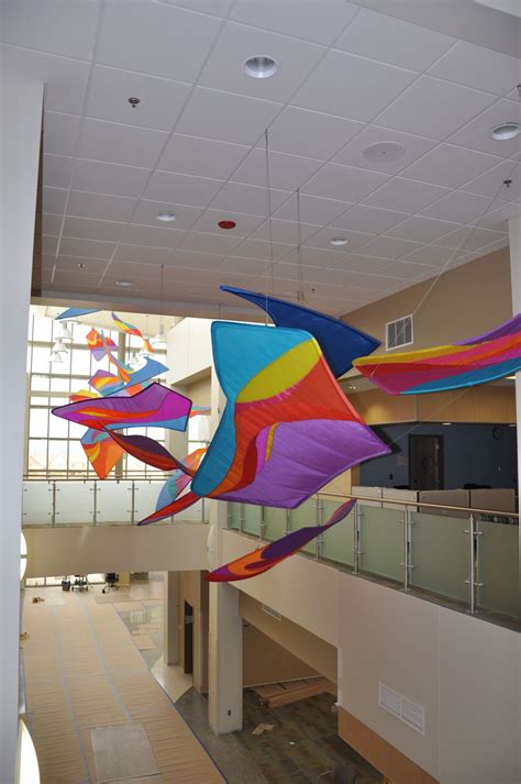 New Art Installation: Atrium Hanging Art at Holloman AFB - Banner Art | Ceiling art installation ...