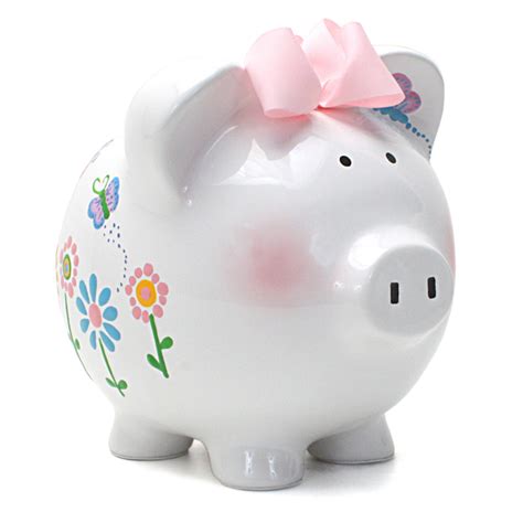 Custom Painted Ceramic Piggy Bank | Piggy Banks for Kids | Hillary's Gifts