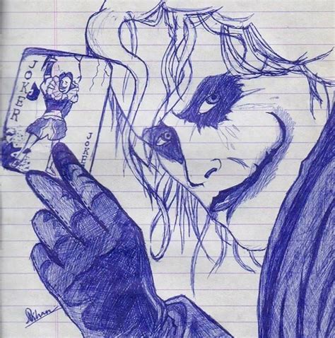 The Joker- Dark Knight Drawing by Aquib Khan | Fine Art America