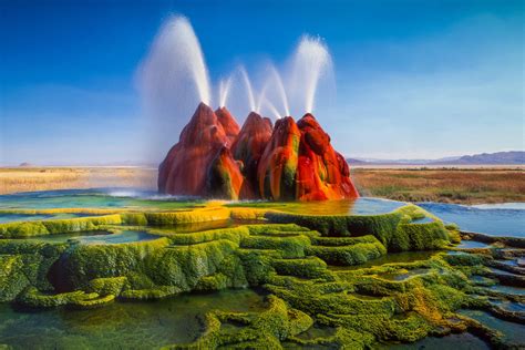 Fly Geyser in Nevada : pics