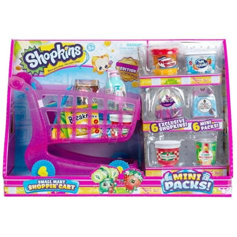 Shopkins Season 10 Mini Packs! Shoppin' Cart Playset - Walmart.com ...