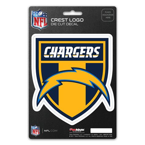 Los Angeles Chargers Decal Shield Design - Sports Fan Shop