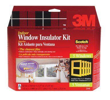 3m Window Kit 62″ X 210″Film 3M | Window insulation kit, Windows and doors, Drafty windows