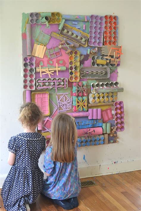 Make an awesome recycled materials art wall – Artofit