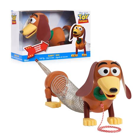 Disney•Pixar's Toy Story Slinky Dog Pull Toy, Walking Spring Toy for ...