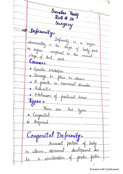 SOLUTION: Deformity and its types - Studypool