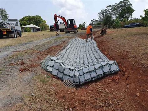 Driveway Swale Drain at Alstonvale NSW – 0100.A - Australian Concrete Mats